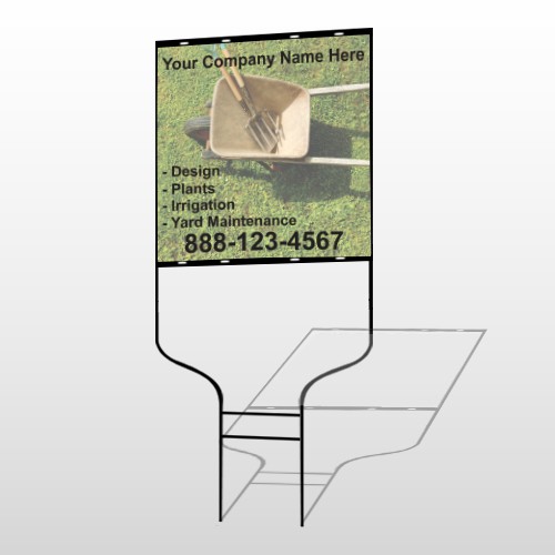 Wheel Barrow 261 Round Rod Sign