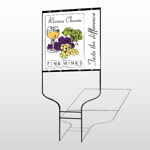 Wine 145 Round Rod Sign