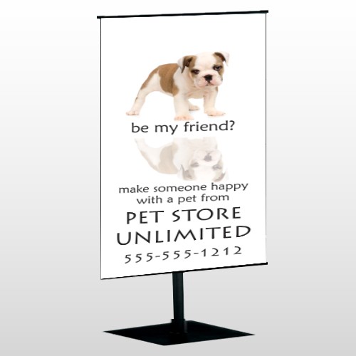 Petstore 26 Center Pole Banner Stand
