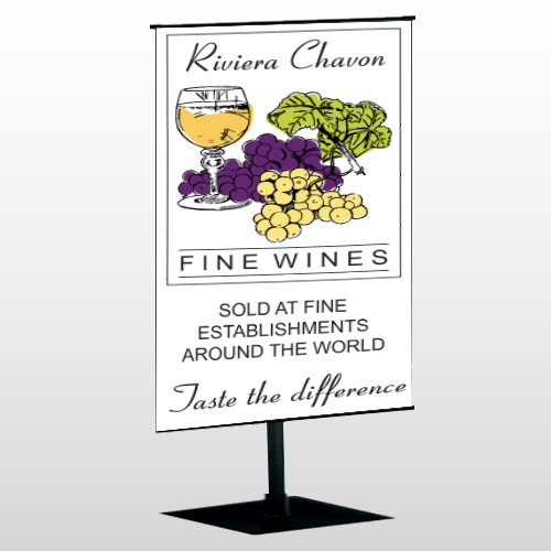 Wine 145 Center Pole Banner Stand