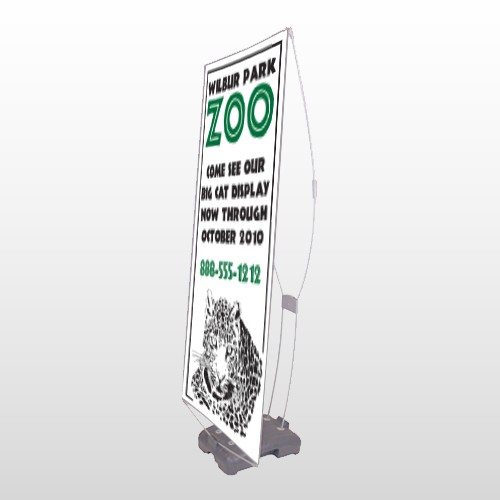 Zoo 127 Exterior Flex Banner Stand