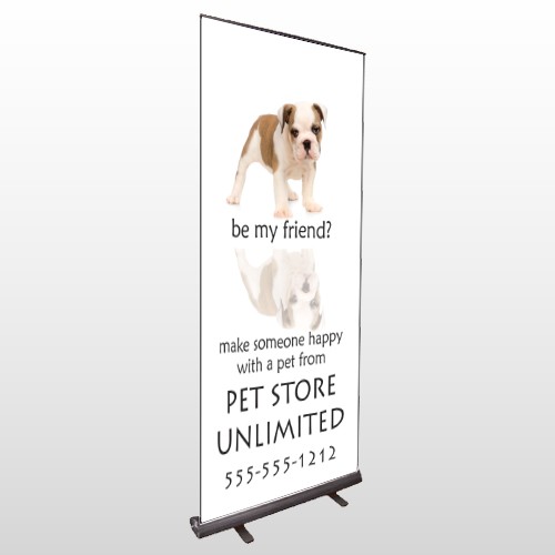 Petstore 26 Retractable Banner Stand