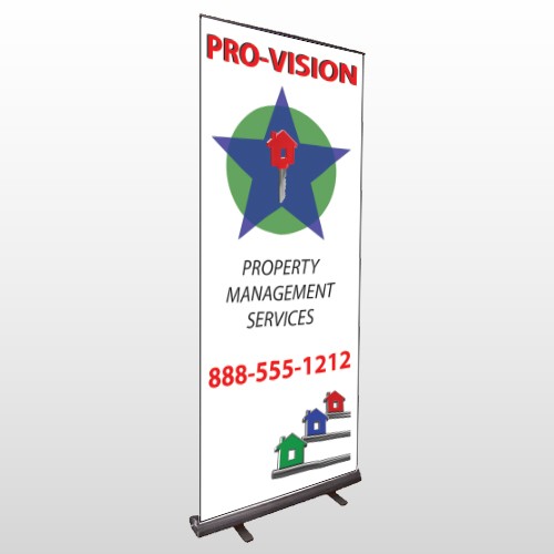 Property Management 363 Retractable Banner Stand