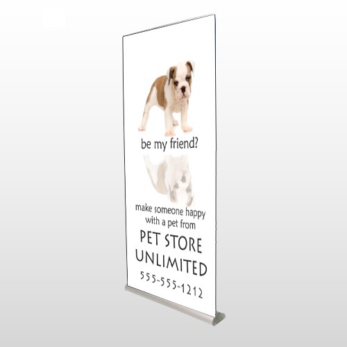 Pet Store 26 Retractable Banner Stand