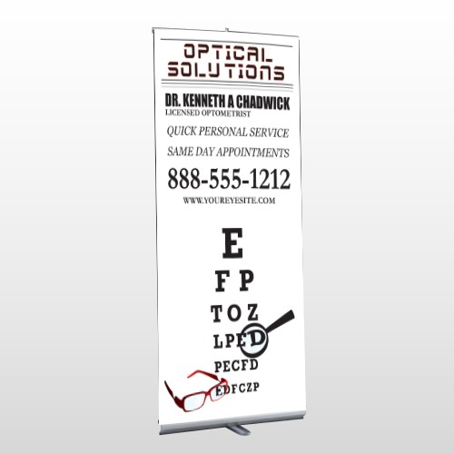 Eye Doctor 131 Retractable Banner Stand