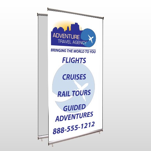 Travel Agent 28 Center Pole Banner Stand