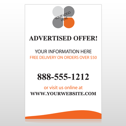 Advertised Offer 150 Custom Sign