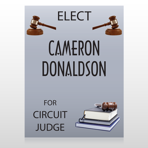 Book Gavel 275 Custom Sign