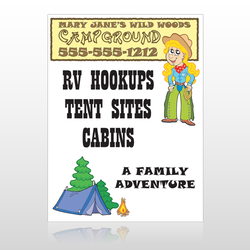 Campground 144 Custom Sign