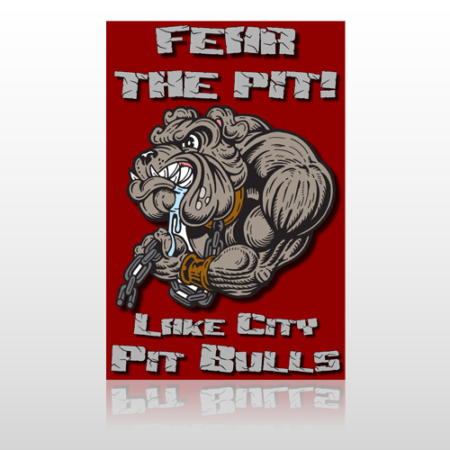 Fear Dog Mascot 51 Custom Sign