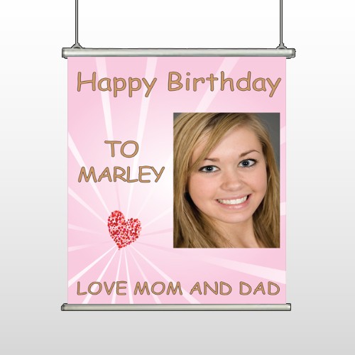 Happy Birthday Marley 10 Hanging Banner