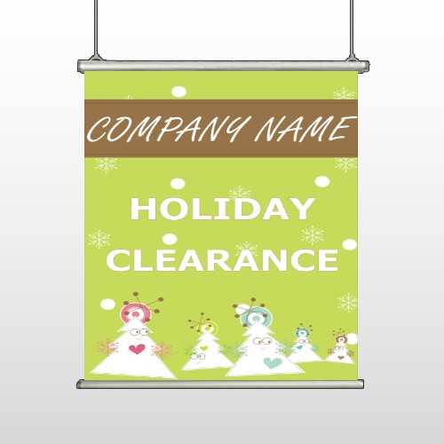 Holiday Clearance 13 Hanging Banner