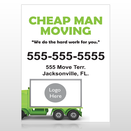 Moving 121 Custom Sign