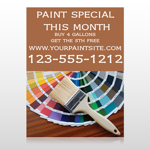Paint Brushes 256 Custom Sign