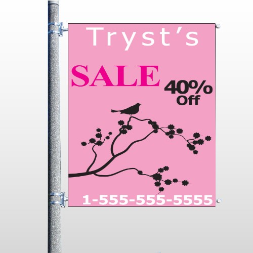 Bird Branch Sale 08 Pole Banner