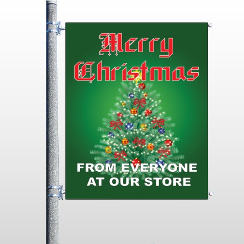 Merry Christmas 29 Pole Banner