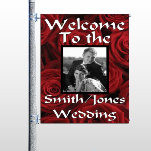 Rose Couple 04 Pole Banner