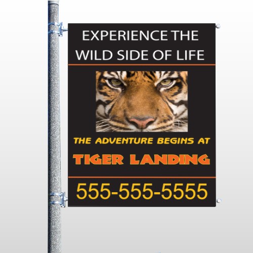 Tiger Landing 303 Pole Banner