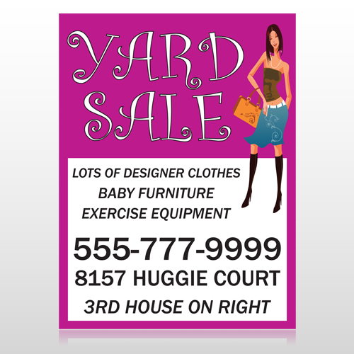 Pink Girl Sale 552 Custom Sign