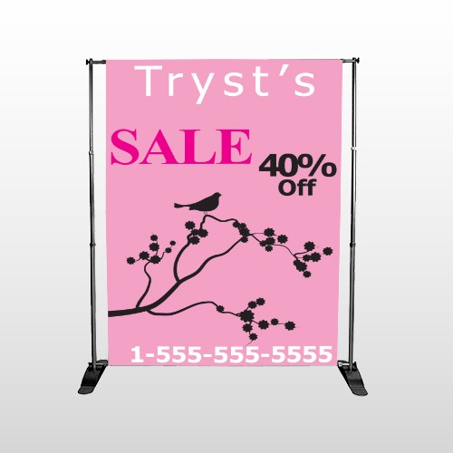 Bird Branch Sale 08 Pocket Banner Stand