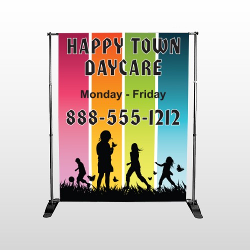 Happy Town 181 Pocket Banner Stand