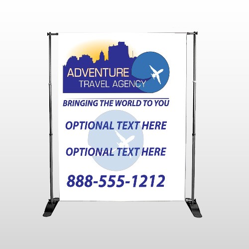 Travel Agent 28 Pocket Banner Stand