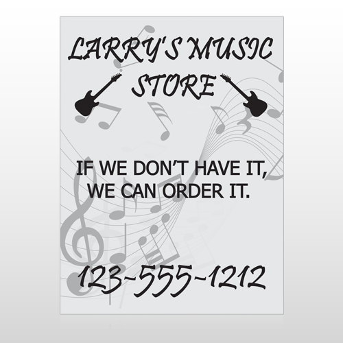 Silhouette Guitar 371 Custom Decal