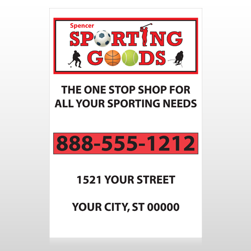 Sporting Goods 528 Sign