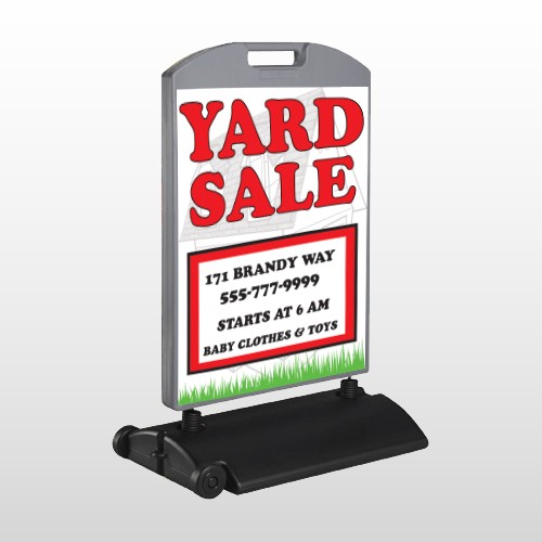 House In Grass 548 Wind Frame Sign