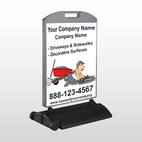 Paving 262 Wind Frame Sign