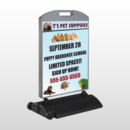 Pet Supplies 305 Wind Frame Sign