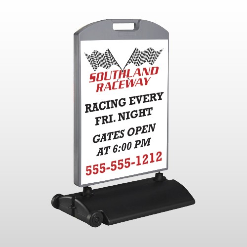 Racetrack 31 Wind Frame Sign