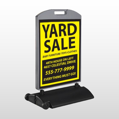 Yellow Black 551 Wind Frame Sign