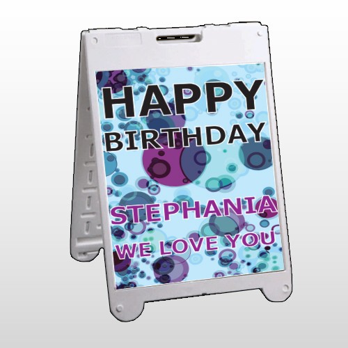 Birthday Dots 16 A Frame Sign