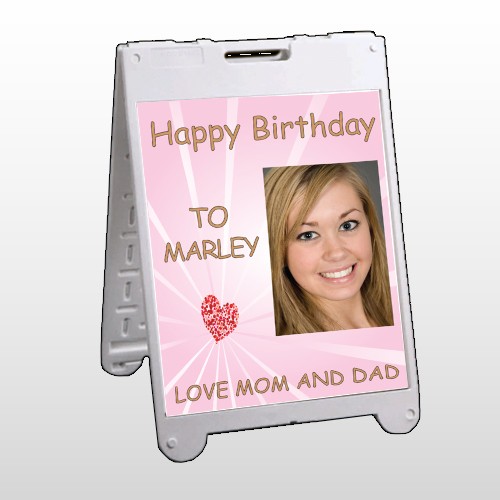 Happy B-Day Marley 10 A Frame Sign