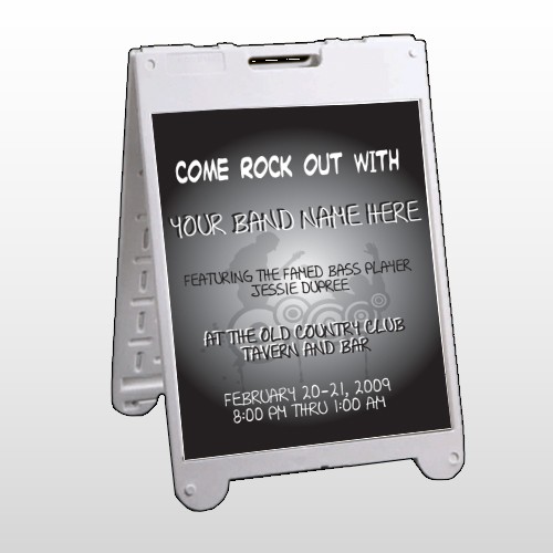 Silhouette Band 366 A Frame Sign