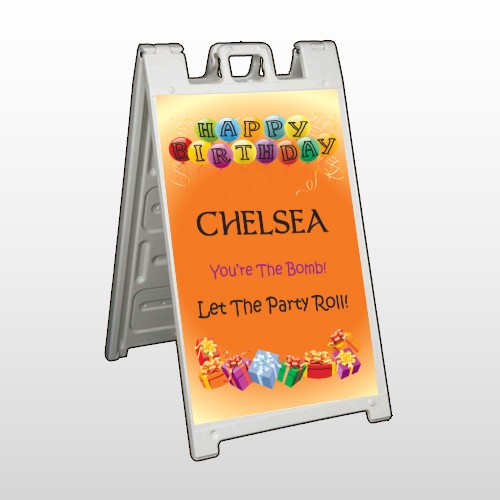 Birthday Balloons 185 A Frame Sign