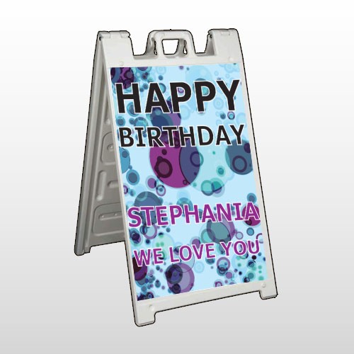 Birthday Dots 16 A Frame Sign
