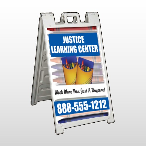 Crayons 184 A Frame Sign