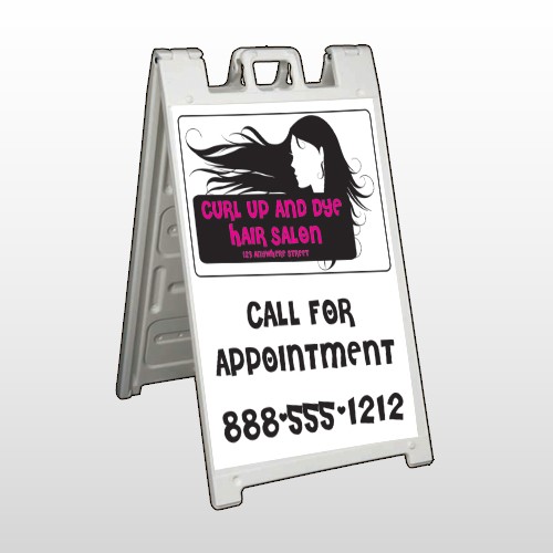 Hair 130 A Frame Sign