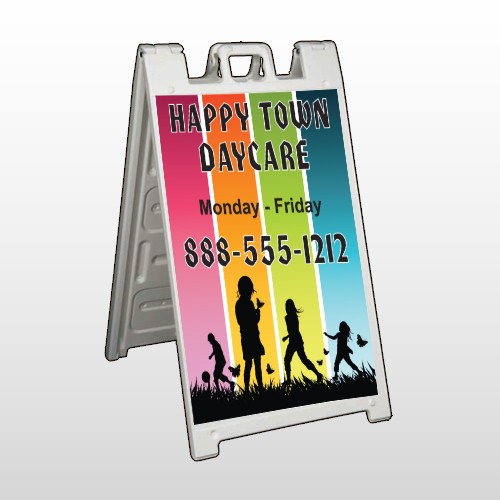 Happy Town 181 A Frame Sign