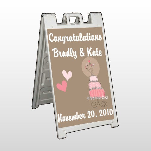 Heart Cake 03 A Frame Sign