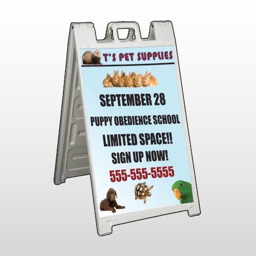 Pet Supplies 305 A Frame Sign