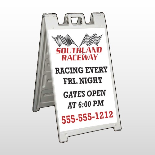 Racetrack 31 A Frame Sign