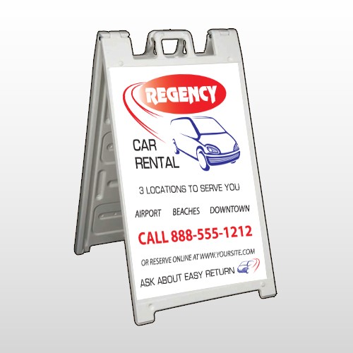 Rental Car 39 A Frame Sign