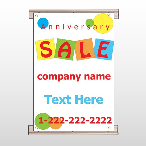 Square Circle Sale 15 Track Banner