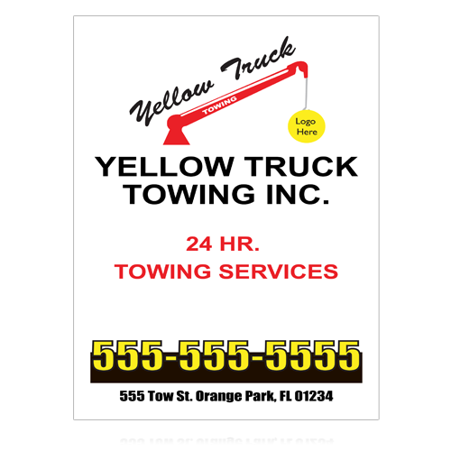 Towing 125 Custom Sign