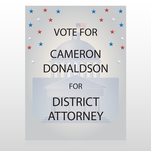 Vote Court Attorney 268 Custom Sign