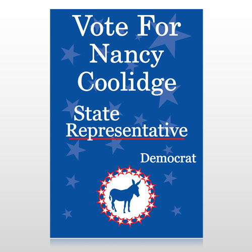 Vote Donkey Democrat 265 Custom Sign