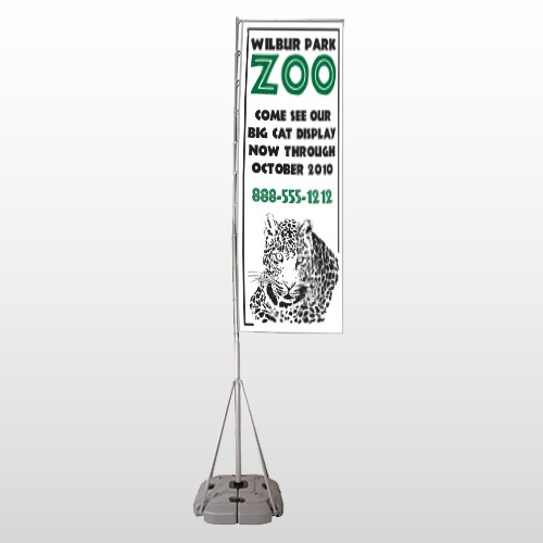 Zoo 127 Exterior Flag Banner Stand